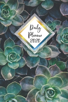 Daily Planner 2020: 365 Day DailyGreen Leaves Planner for Year 2020 6”x9” Everyday Organizer 52 Weeks Monday to Sunday Green Color Life Plan Academic Scheduler New Year Gift 2020 Mother Nature