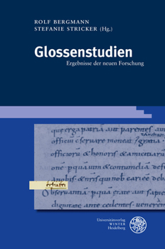 Hardcover Glossenstudien: Ergebnisse Der Neuen Forschung [German] Book