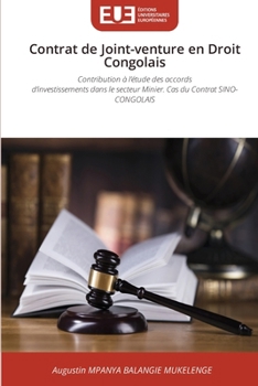 Paperback Contrat de Joint-venture en Droit Congolais [French] Book