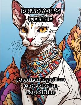 Paperback Pharaoh's Feline: Mystical Egyptian Cat Coloring Expedition Book