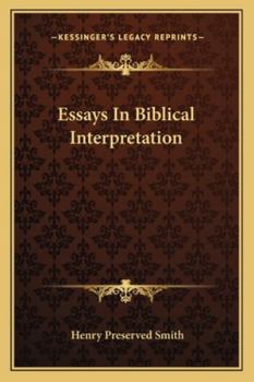 Paperback Essays In Biblical Interpretation Book