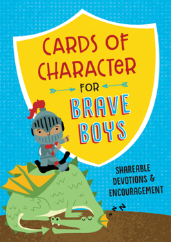 Paperback Cards of Character for Brave Boys: Shareable Devotions and Encouragement Book