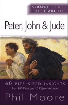 Paperback Straight to the Heart of Peter, John and Jude: 60 Bite-Sized Insights Book