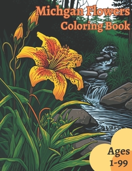 Paperback Michigan Flowers Coloring Book