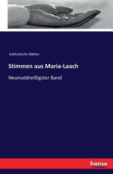 Paperback Stimmen aus Maria-Laach: Neunuddreißigster Band [German] Book