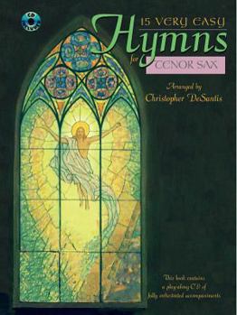 Paperback 15 Very Easy Hymns: Tenor Sax, Book & CD Book