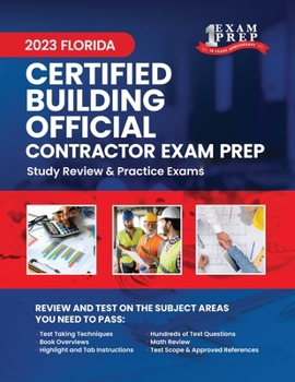 Paperback 2023 Florida State Certified Building Official Exam Prep: 2023 Study Review & Practice Exams Book
