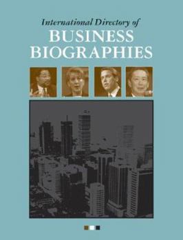 Hardcover International Directory of Business Biographies Book