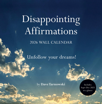 Calendar Disappointing Affirmations 2026 Wall Calendar Book
