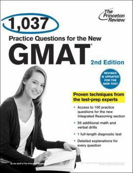Paperback 1,037 Practice Questions for the New GMAT Book