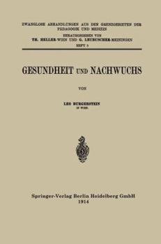 Paperback Gesundheit Und Nachwuchs [German] Book