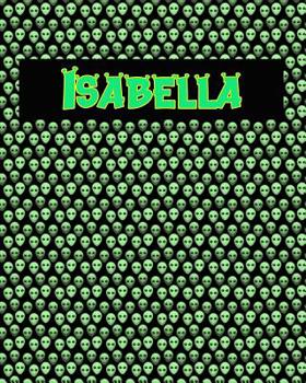 Paperback 120 Page Handwriting Practice Book with Green Alien Cover Isabella: Primary Grades Handwriting Book
