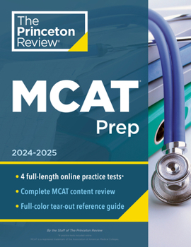 Paperback Princeton Review MCAT Prep, 2024-2025: 4 Practice Tests + Complete Content Coverage Book
