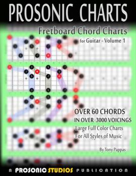 Paperback Fretboard Chord Charts for Guitar - Volume 1 Book