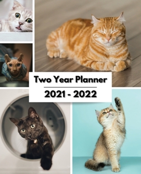 Paperback 2021-2022 Two Year Planner: Large Monthly Planner, Academic Schedule, Organizer, Logbook Book