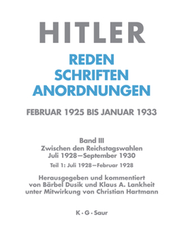 Hardcover Juli 1928 - Februar 1929 [German] Book