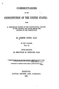 Paperback Commentaries on the Constitution of the United States Book