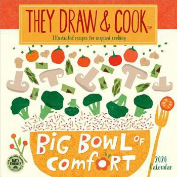 Calendar They Draw & Cook 2020 Wall Calendar: Illustrated Recipes for Inspired Cooking Book