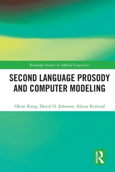 Paperback Second Language Prosody and Computer Modeling Book