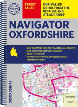 Paperback Philip's Navigator Street Atlas Oxfordshire: Spiral Edition Book