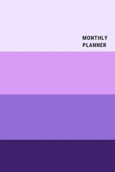 monthly planner 2020-2021: cute Notebook ,  Soft Cover, Matte Finish