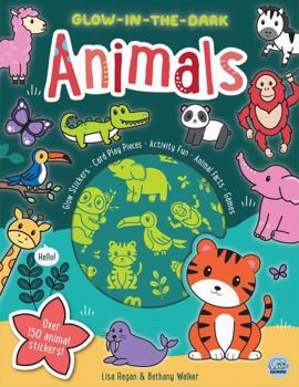 Paperback Gemini GLOW-IN-THE-DARK ANIMALS STICKER ACTIVIT. Book