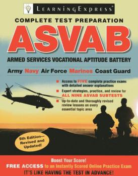 Paperback ASVAB: Armed Services Vocational Aptitude Battery Book