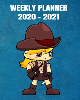 Paperback 2020-2021 Weekly Planner: 2 Year Weekly & Monthly View Organizer & Agenda with To-Do's - Comic Design Book