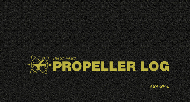 Paperback The Standard Propeller Log: Asa-Sp-L Book