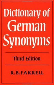 Hardcover Dictionary of German Synonyms Book