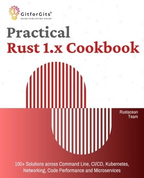 Paperback Practical Rust 1.x Cookbook: 100+ Solutions across Command Line, CI/CD, Kubernetes, Networking, Code Performance and Microservices Book