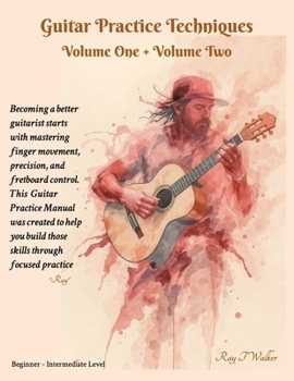 Paperback Guitar Practice Techniques Volume One + Volume Two Book