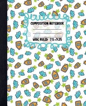 Paperback Orange House Composition Notebook: Pretty Lined Paper Exercise Book for Kids - Wide Ruled Notebook for Schoolgirl - Unique Gift Idea with Cute Pattern Book