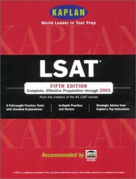 Paperback Kaplan LSAT, Fifth Edition: Higher Score Guaranteed Book