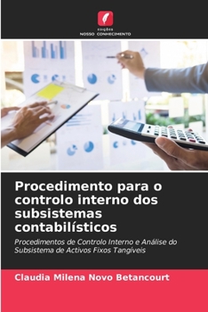 Paperback Procedimento para o controlo interno dos subsistemas contabilísticos [Portuguese] Book