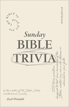 Paperback Sunday Bible Trivia Book