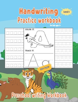 Paperback Handwriting Practice workbook for kids: Preschool writing Workbook for Pre K, Kindergarten and Kids Ages 3-5, ABC print handwriting book