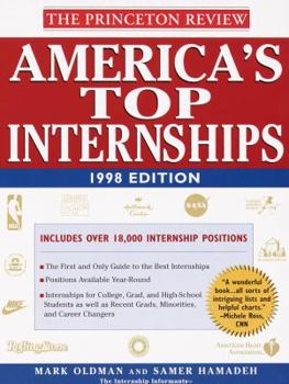 Paperback Student Advantage Guide to America's Top Internships, 1998 Edition Book