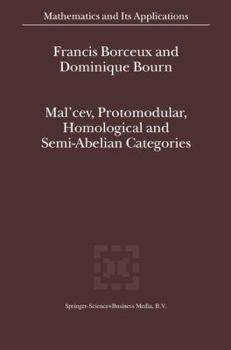 Paperback Mal'cev, Protomodular, Homological and Semi-Abelian Categories Book