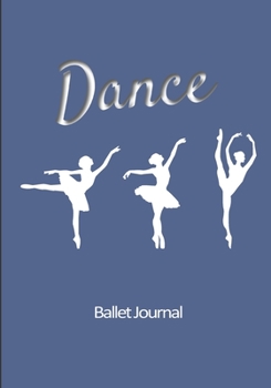 Ballet journal: Dance notebook for girls Ballet notebook Ballet books for teens, girls and dancers 101 pages lined 7x10 inches paperback purple background with white silhouettes of dancers