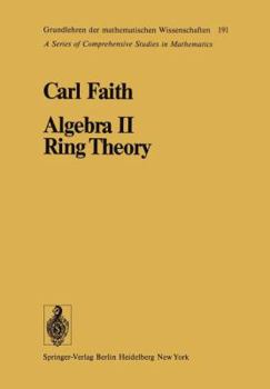 Paperback Algebra II Ring Theory: Vol. 2: Ring Theory Book