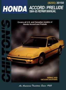 Paperback Honda Accord and Prelude, 1984-95 Book