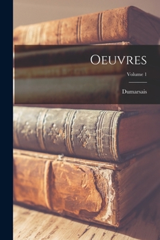 Paperback Oeuvres; Volume 1 [French] Book