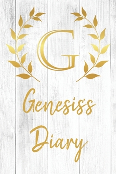 Genesis's Diary: Personalized Diary for Genesis / Journal / Notebook - G Monogram Initial & Name - Great Christmas or Birthday Gift
