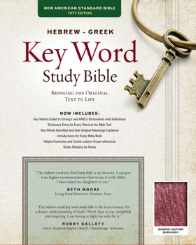 Bonded Leather Hebrew-Greek Key Word Study Bible-NASB: Key Insights Into God's Word Book