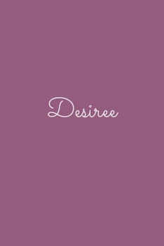 Desiree: notebook with the name on the cover, elegant, discreet, official notebook for notes, dot grid notebook,