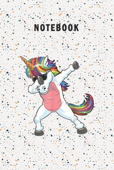 Paperback Notebook: Notebook for Unicorn Lovers-College Ruled Lined Blank 6x9 inch 110 page-Daily Journal for Girls Diary for women Book