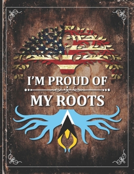 Im Proud of My Roots: Vintage Saint Lucia and American Flag Personalized Gift for Coworker Friend  Lightly Lined Pages Daily Journal Diary Notepad