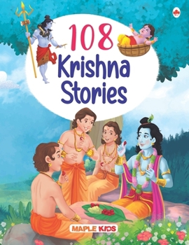Paperback Story Book for Kids - 108 Krishna Stories (Illustrated) Book