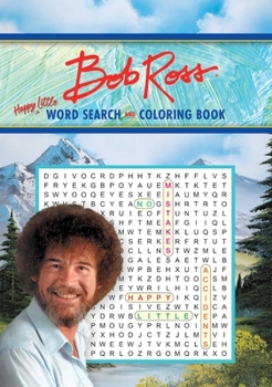 Paperback Bob Ross Word Search and Coloring Book